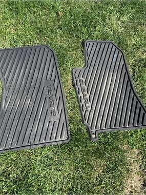 2003 - 2008 Subaru Forester All weather Rubber floor mats Black OEM 2pcs Genuine